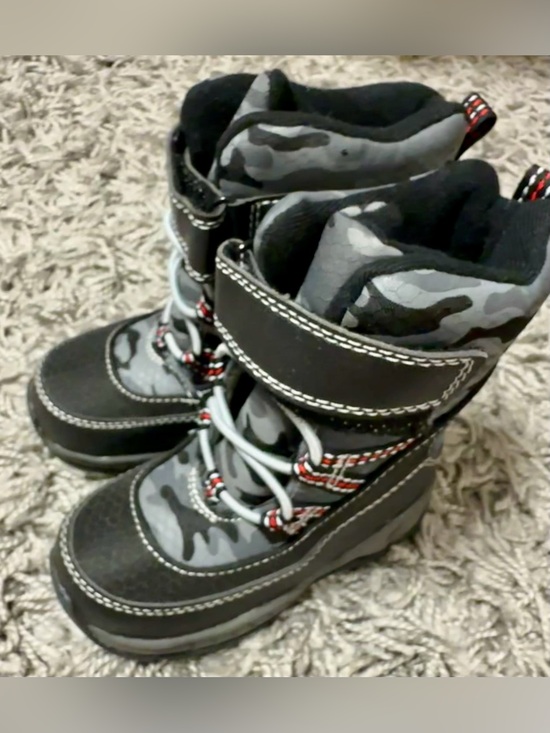 Carter's Other - Carter's Black and Gray Camo Kids Winter Boots